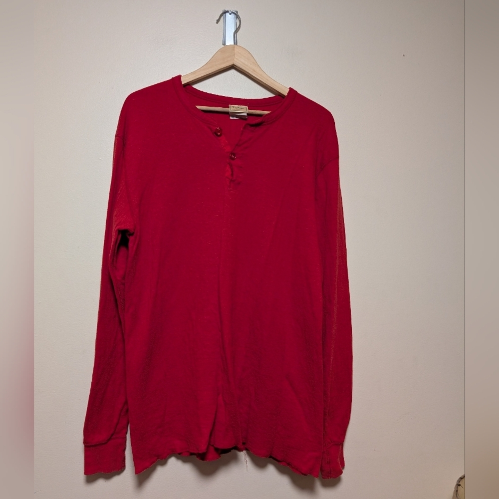 L.L.Bean River Driver’s Shirt Men’s XL Red Wool Blend Vintage USA